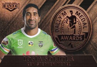 2020 NRL Elite Dally M Awards - DM18 Iosia Soliola Canberra Raiders