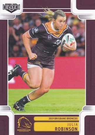 2020 NRL Elite Women NRL - WNRL07 Julia Robinson Brisbane Broncos