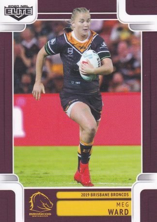 2020 NRL Elite Women NRL - WNRL08 Meg Ward Brisbane Broncos