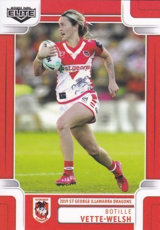 2020 NRL Elite Women NRL - WNRL15 Botille Vette-Welsh St George Dragons