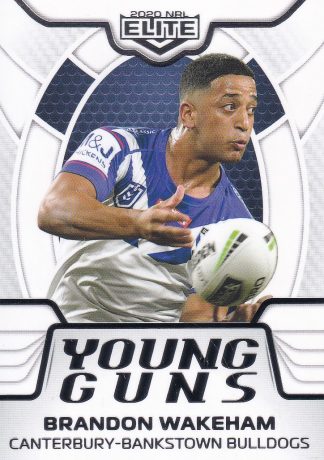 2020 NRL Elite Young Guns White - YG06 Brandon Wakeham Canterbury Bulldogs