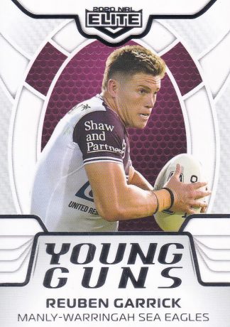 2020 NRL Elite Young Guns White - YG11 Reuben Garrick Manly Sea Eagles