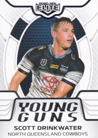 2020 NRL Elite Young Guns White - YG17 Scott Drinkwater North QLD Cowboys