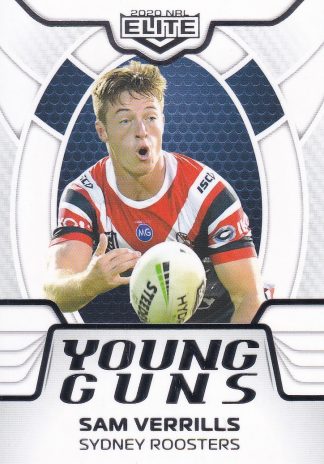 2020 NRL Elite Young Guns White - YG28 Sam Verrills Sydney Roosters