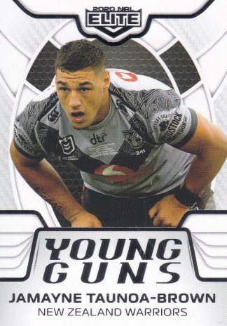2020 NRL Elite Young Guns White - YG30 Jamayne Taunoa-Brown Warriors