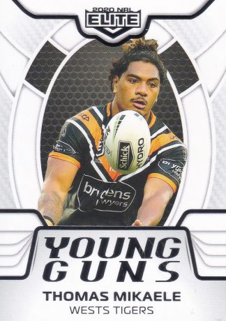 2020 NRL Elite Young Guns White - YG32 Thomas Mikaele Wests Tigers