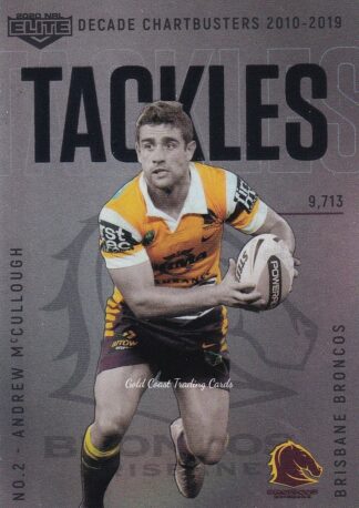2020 NRL Elite Decade Chartbusters - DC11 Andrew McCullough Brisbane Broncos
