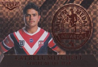 2020 NRL Elite Dally M Award Parallel - DMP04 Latrell Mitchell Sydney Roosters