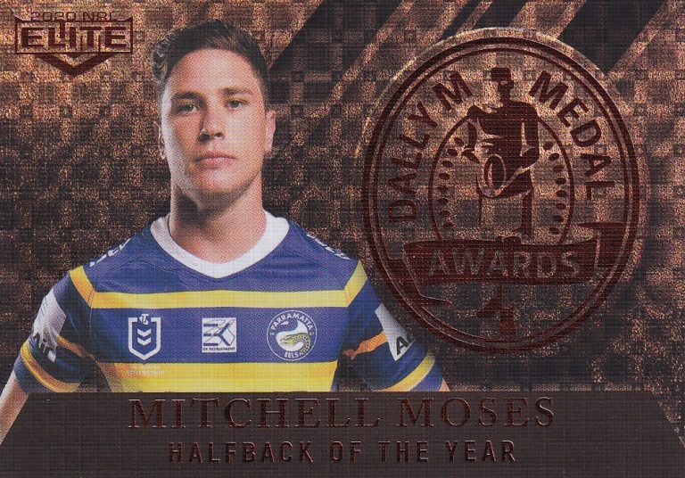 2020 NRL Elite Dally M Award Parallel - DMP06 Mitchell Moses Parramatta Eels