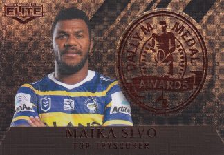 2020 NRL Elite Dally M Award Parallel - DMP13 Maika Sivo Parramatta Eels