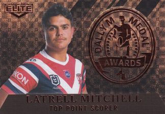2020 NRL Elite Dally M Award Parallel - DMP14 Latrell Mitchell Sydney Roosters