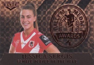 2020 NRL Elite Dally M Award Parallel - DMP15 Jessica Sergis St George Dragons