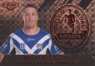 2020 NRL Elite Dally M Award Parallel - DMP16 Josh Jackson Canterbury Bulldogs