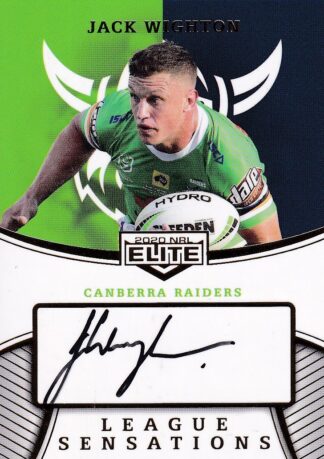 2020 NRL Elite League Sensations Signature Team - LST02 Jack Wighton Canberra Raiders