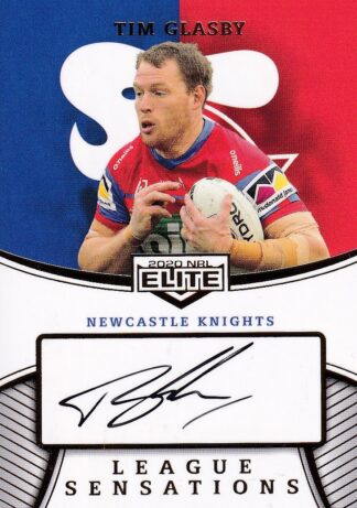 2020 NRL Elite League Sensations Signature Team - LST08 Tim Glasby Newcastle Knights