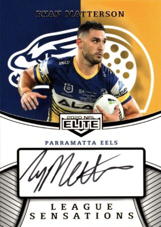 2020 NRL Elite League Sensations Signature Team - LST10 Ryan Matterson Parramatta Eels