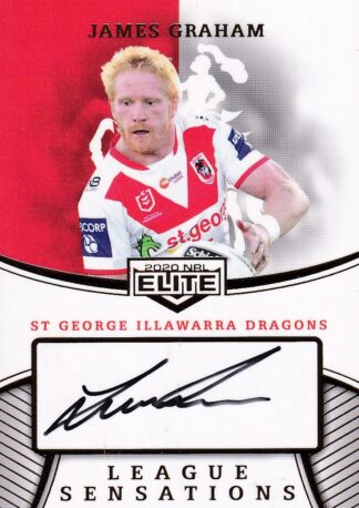 2020 NRL Elite League Sensations Signature Team - LST13 James Graham St George Dragons