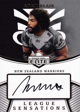 2020 NRL Elite League Sensations Signature Team - LST15 Adam Blair Warriors