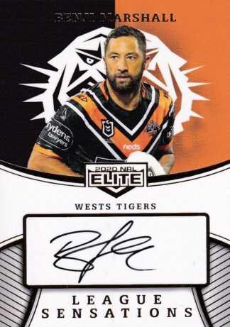 2020 NRL Elite League Sensations Signature Team - LST16 Benji Marshall Wests Tigers