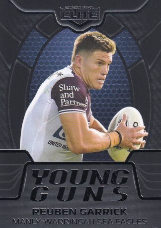 2020 NRL Elite Young Guns Black - YGB06 Reuben Garrick Manly Sea Eagles