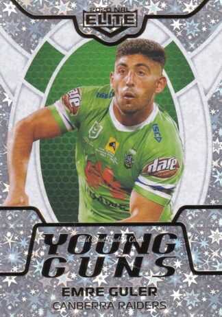 2020 NRL Elite Young Guns Parallel - YGP03 Emre Guler Canberra Raiders
