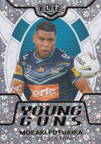 2020 NRL Elite Young Guns Parallel - YGP09 Moeaki Fotuaika Gold Coast Titans