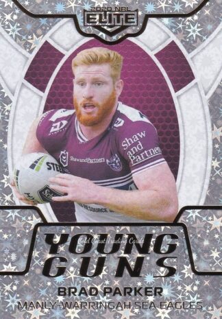 2020 NRL Elite Young Guns Parallel - YGP12 Brad Parker Manly Sea Eagles