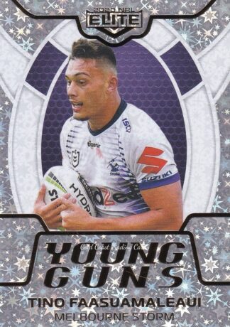 2020 NRL Elite Young Guns Parallel - YGP13 Tino Faasuamaleaui Melbourne Storm