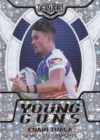 2020 NRL Elite Young Guns Parallel - YGP16 Enari Tuala Newcastle Knights