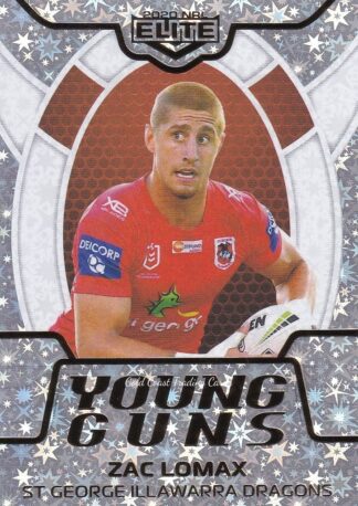 2020 NRL Elite Young Guns Parallel - YGP25 Zac Lomax St George Dragons