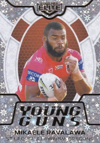 2020 NRL Elite Young Guns Parallel - YGP26 Mikaele Ravalawa St George Dragons