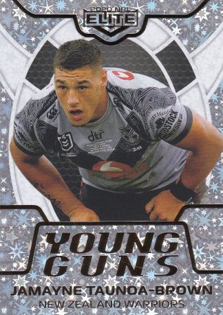 2020 NRL Elite Young Guns Parallel - YGP30 Jamayne Taunoa-Brown Warriors