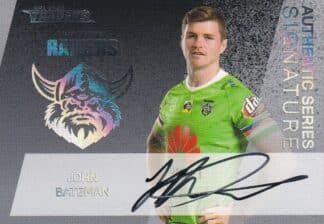 2020 NRL Traders Authentics Signature Series - AS02 John Bateman Canberra Raiders