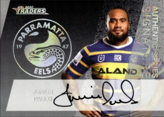 2020 NRL Traders Authentics Signature Series - AS10 Junior Paulo Parramatta Eels