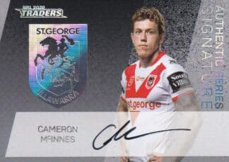 2020 NRL Traders Authentics Signature Series - AS13 Cameron McInnes St George Dragons