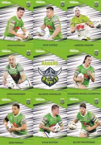 2020 NRL Traders Base Team Set - Canberra Raiders