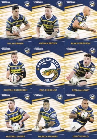 2020 NRL Traders Base Team Set - Parramatta Eels