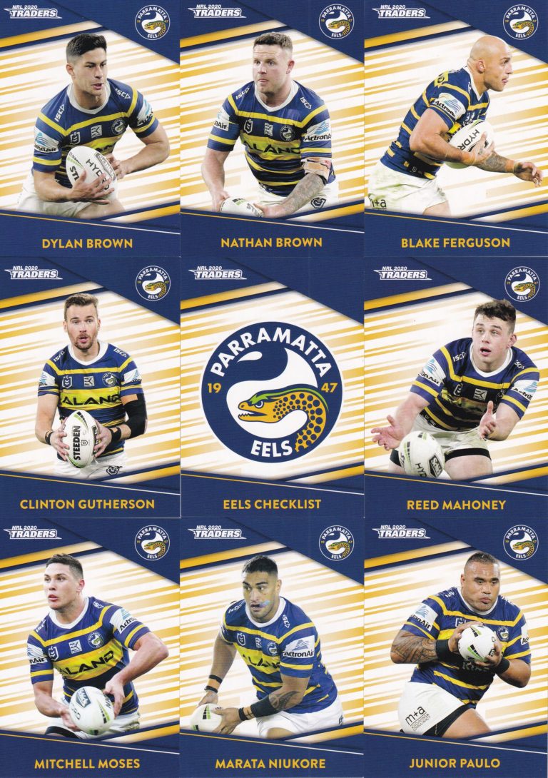 2020 NRL Traders Base Team Set - Parramatta Eels