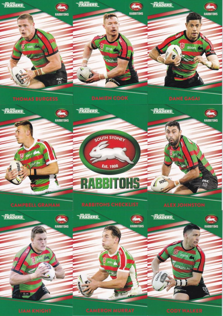 2020 NRL Traders Base Team Set - South Sydney Rabbitohs