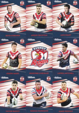 2020 NRL Traders Base Team Set - Sydney Roosters