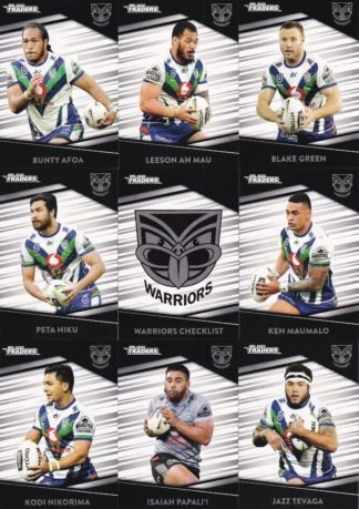 2020 NRL Traders Base Team Set - Warriors