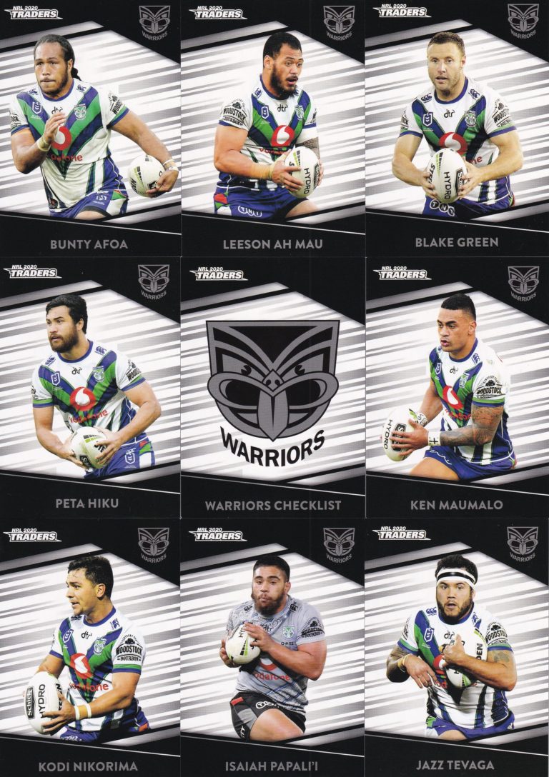 2020 NRL Traders Base Team Set - Warriors