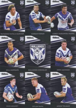2020 NRL Traders Platinum Parallel Team Set - Canterbury Bulldogs