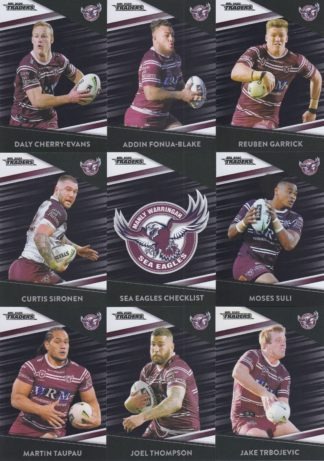 2020 NRL Traders Platinum Parallel Team Set - Manly Sea Eagles
