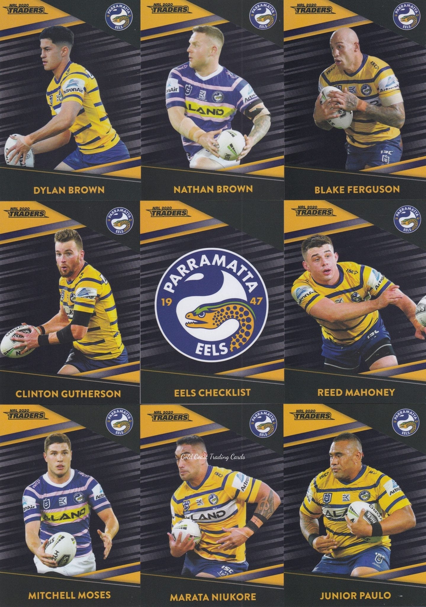 2020 NRL Traders Platinum Parallel Team Set - Parramatta Eels