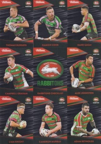 2020 NRL Traders Platinum Parallel Team Set - South Sydney Rabbitohs