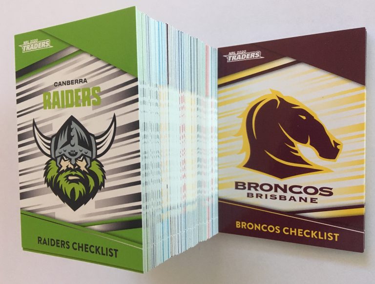 2020 NRL Traders Base Set - 160 Common Cards
