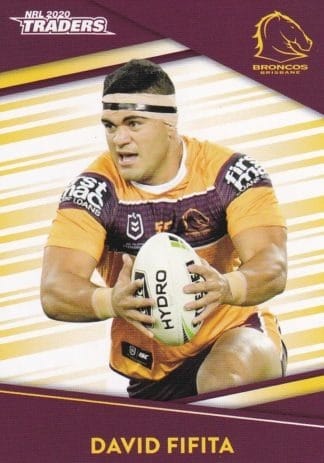 2020 NRL Traders Common Card - Base 003 David Fifita Brisbane Broncos