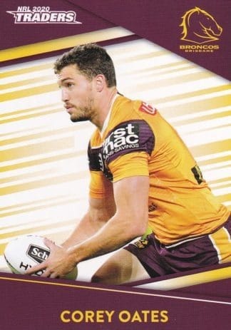 2020 NRL Traders Common Card - Base 008 Corey Oates Brisbane Broncos