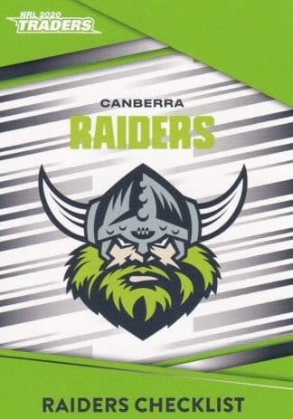2020 NRL Traders Common Card - Base 011 Checklist Canberra Raiders